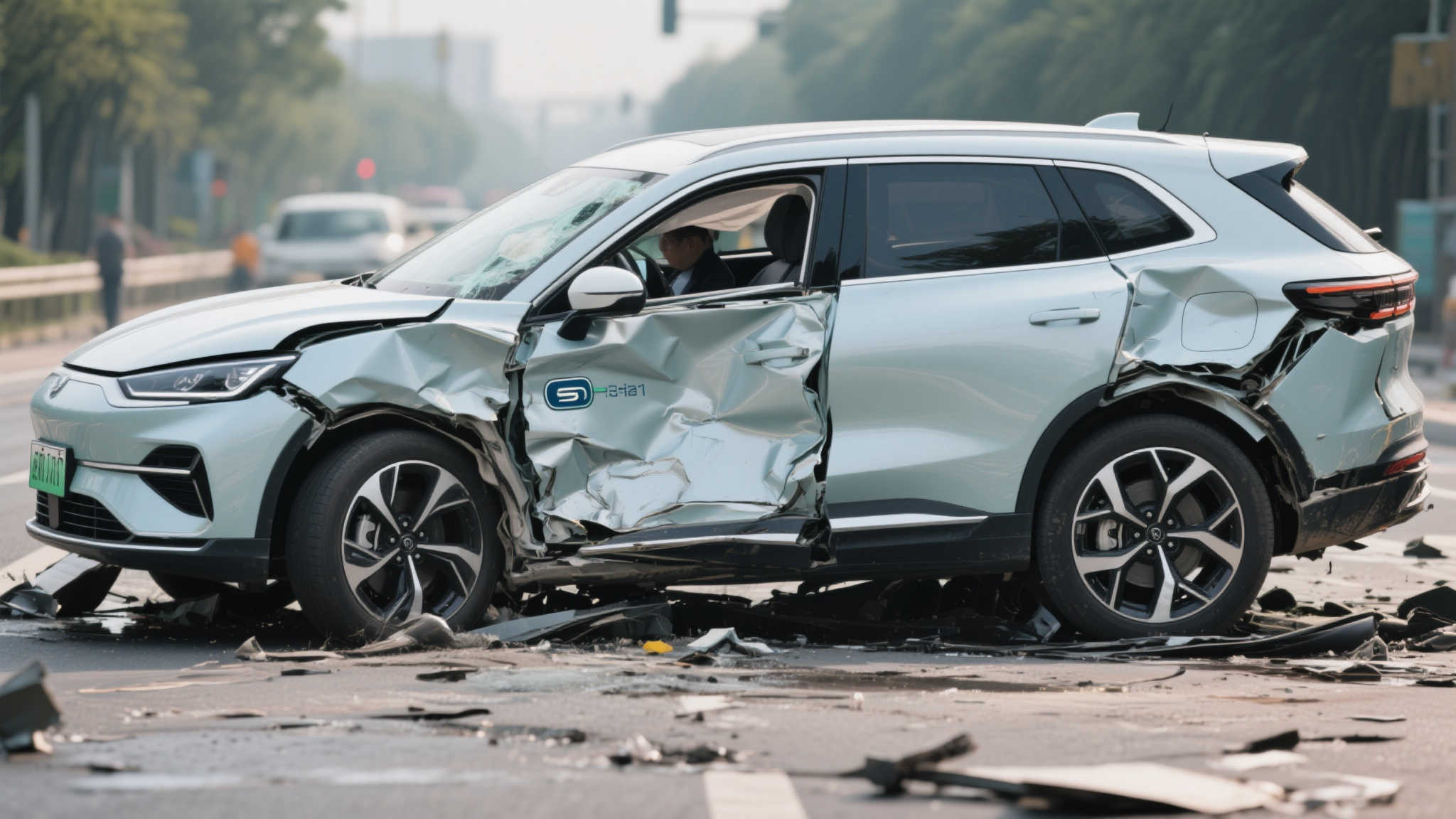 深蓝汽车遭两大货车夹击,车主感慨:死里逃生,感恩生命延续 随着时代的发展,新能源车型逐渐成为越来越多人的选择